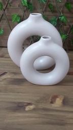 Dupla De Vaso Redondo Para Arranjos Decoração Sala E Casa