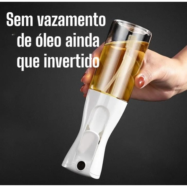 Kit 2 Borrifador Pulverizador Óleo Azeite Outros Vidro Novo -Spray 200ml